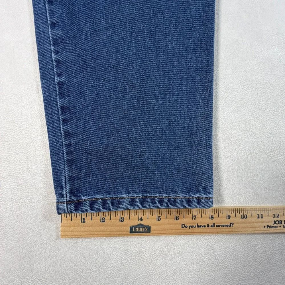 Retro Levis 550 Mens 32x28 Relaxed Fit Tapered Leg Blue Denim Jeans Medium Wash